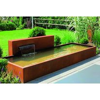 Bassin et mur d'eau en acier corten ou aluminium | Univers Eau