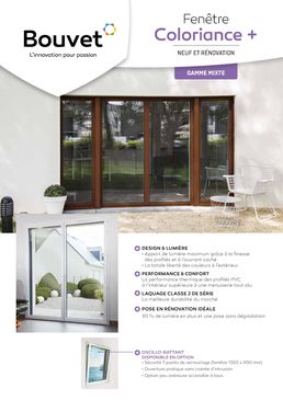 Fenêtre ALU/PVC pour constructions neuves  | COLORIANCE +