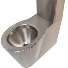 WC monobloc PMR rallongé inox OPTIMA | IN-101-H