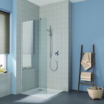 Paroi de douche fixe avec stabilisateur mural | Cada XS Walk-in