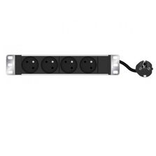 Multiprise rackable pour petits coffrets de 10'' 4 prises 