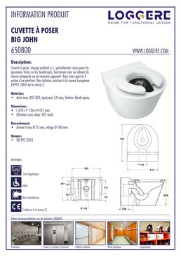 Cuvette à poser | Big John