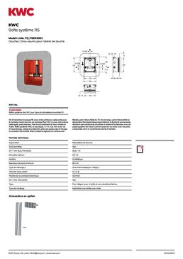 Kit d'installation gros œuvre pour douche | F5BX2001 