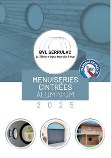 Plaquette menuiseries cintrées en aluminium soudé