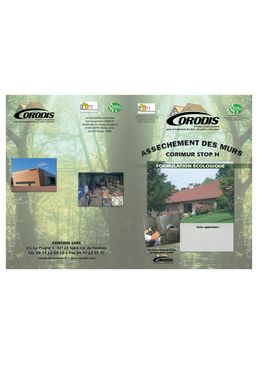 Hydrofuge antihumidité pour surfaces verticales | CORIMUR STOP H