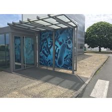 Habillages vitres avec films personnalisables et films dépolis imprimés | Belben