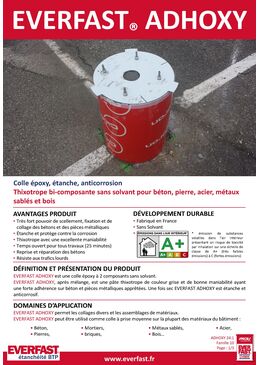 Colle époxy, étanche, anticorrosion | EVERFAST ADHOXY