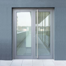 Porte d'entrée en aluminium à rupture de pont thermique | ADS 60 CH