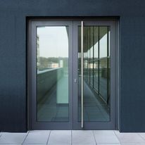 Porte d'entrée en aluminium à rupture de pont thermique | ADS 60 CH