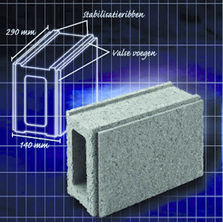 Bloc auto-stabilisé à faux joints | Stabobloc