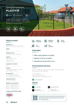 Grillages en acier galvanisé, plastifié ou en alliage aluminium | SIMPLE TORSION