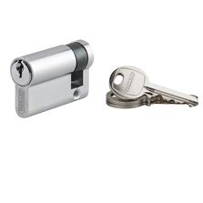 Cylindre à clé crantée eco 40 x 10 mm nickelé