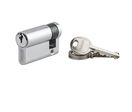 Cylindre à clé crantée eco 40 x 10 mm nickelé