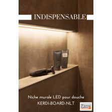 Niche murale avec éclairage LED intégré | Schlüter-KERDI-BOARD-NLT 