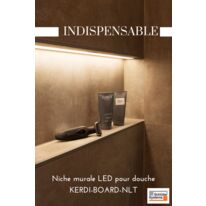 Niche murale avec éclairage LED intégré | Schlüter-KERDI-BOARD-NLT 