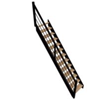 Escalier Ludo droit hêtre bicolore avec rampe | LAPEYRE SERVICES