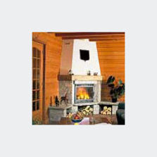 Insert vitré à feu continu de 9 kW de puissance