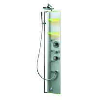 Colonne de douche monolithe en aluminium satiné | P13 / P15