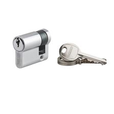 Cylindre à clé crantée Demi eco 30 x 10 mm nickelé