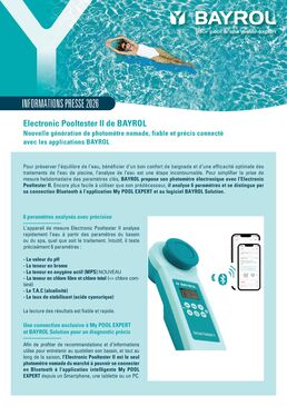 Photomètre électronique connecté Bluetooth | Electronic Pooltester II 