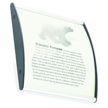 Cartel aluminium galbé | Cartel