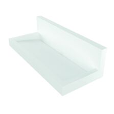 Lavabo mural avec crédence en Solid Surface | RIVAGE