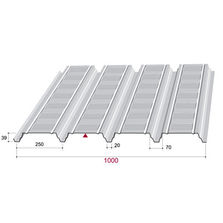 Supports d'étanchéité en tôles nervurées pleines ou perforées