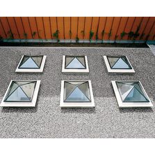 Lanterneau pyramidal en verre et aluminium | LAMILUX Glass Skylight FE Pyramide / Hipped