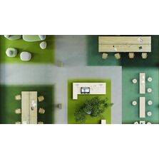 Dalles de moquette en matériaux recyclées dans 5 palettes de couleurs | Desso Fuse Lanscape