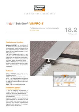 Profilés de finition et de transition pour revêtement souple | Schlüter-VINPRO