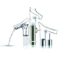 Mitigeur de lavabo à bec pivotant transparent | Axor Starck V