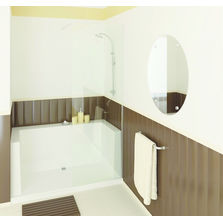 Douche spacieuse à hauts rebords | Facilot