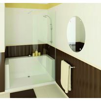 Douche spacieuse à hauts rebords | Facilot