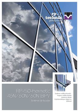 Façade mur-rideau à ossature acier fine | rp tec 45