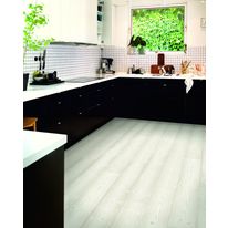 Sol stratifié aspect bois à surface étanche et système d'encliquetage | Sensation