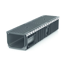 Caniveaux en PP à grilles et charge jusqu'à 400 kN | RECYFIX PLUS X