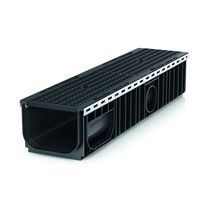 Caniveaux en PP à grilles et charge jusqu'à 400 kN | RECYFIX PLUS X