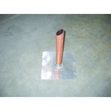 Trop-plein en cuivre sur platine plomb | Trop-plein