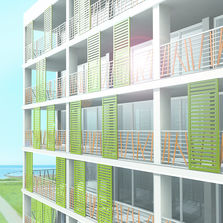 Girasols coulissant aluminium à lames inclinées ou droites | Girasols aluminium