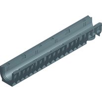 Caniveau en PE-PP de 10 cm de largeur intérieure | Recyfix Standard 100