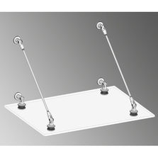 Structure quatre points pour marquise en verre | Marquise Light
