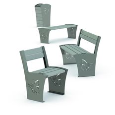 Ligne de mobilier en acier et PVC recyclé | Loft