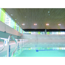 Plafond acoustique en lames de bois massif ligné | Panneau ligné acoustique plafond