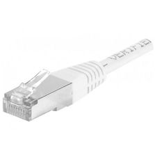 Cordon RJ45 DEXLAN CAT 6A F/UTP blanc - 1 m | Réf. 859578