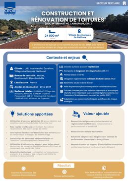 Bac acier support tuiles canal en toitures chaudes