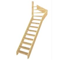 Escalier Aria quart tournant haut sans rampe | LAPEYRE SERVICES