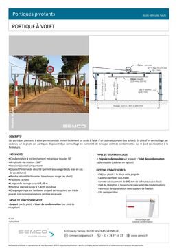 Portique pivotant | Portique à volet en acier pour contrôle d'accès