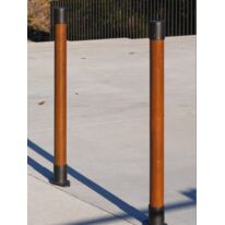 Potelet de voirie | Potelet Bios en bois et acier pour aménagements urbains