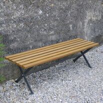 Banquette urbaine | Banquette Horizon en acier et bois