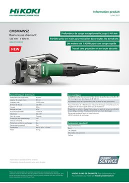 Rainureuse diamant 125 mm - 1 900 W | CM5MAWSZ